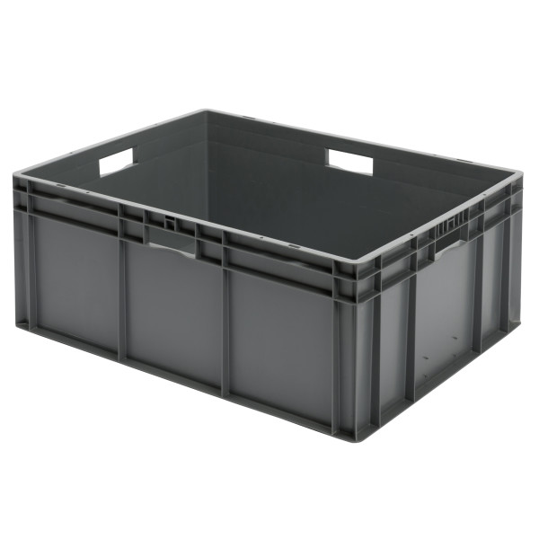 Euro-Format Stacking Container TK 800/320-0, 320x800x600 mm (HxWxD), Closed Walls - Bottom, 127 Litre, Mat.: Polypropylene