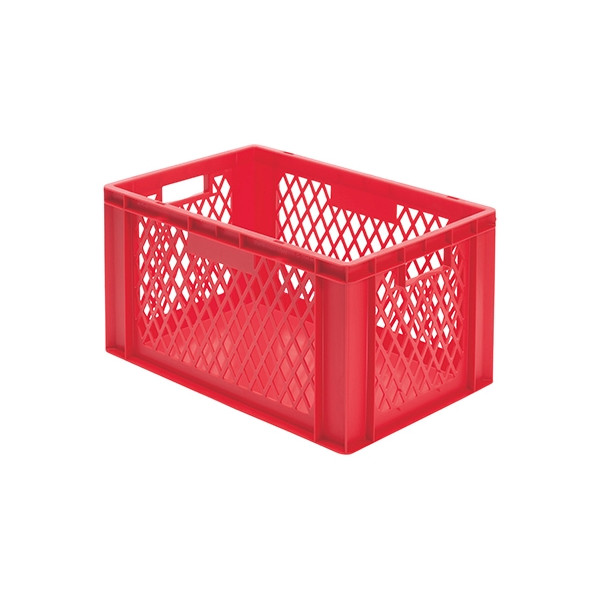 Euro-Format Stacking Container TK 600/320-1, 320x600x400 mm (HxWxD), perforated walls - closed bottom, 61 Litre, Mat.: Polypropylene