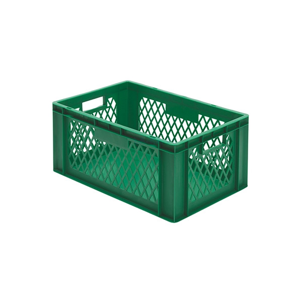 Euro-Format Stacking Container TK 600/270-1, 270x600x400 mm (HxWxD), perforated walls - closed bottom, 51 Litre, Mat.: Polypropylene