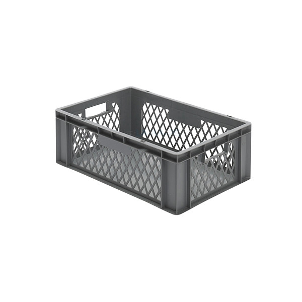 Euro-Format Stacking Container TK 600/210-1, 210x600x400 mm (HxWxD), perforated walls - closed bottom, 40 Litre, Mat.: Polypropylene