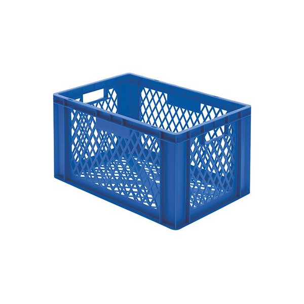 Euro-Format Stacking Container TK 600/320-2, 320x600x400 mm (HxWxD), perforated walls - bottom, 61 Litre, Mat.: Polypropylene