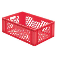 Euro-Format Stacking Container TK 600/210-2, 210x600x400 mm (HxWxD), perforated walls -bottom, 40 Litre, Mat.: Polypropylene