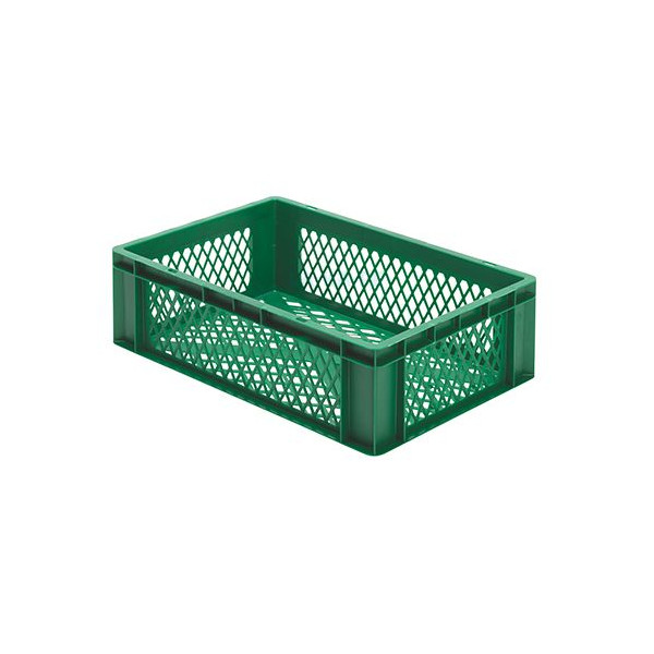 Euro-Format Stacking Container TK 600/175-2, 175x600x400 mm (HxWxD), perforated walls - bottom, 33 Litre, Mat.: Polypropylene