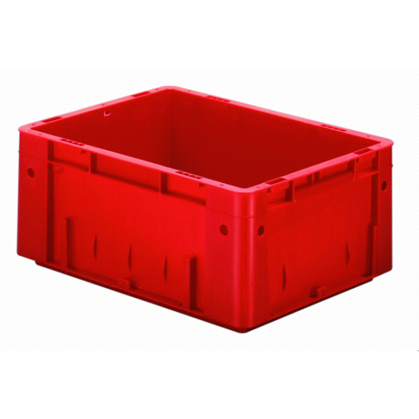 Euro-Schwerlast-Stapelkasten VTK 400/175-0, 400x300x175 mm (LxBxH), Wände + Boden geschlossen, 15 Liter, aus PP