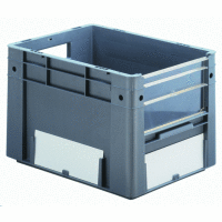 Sichtklappe für Stapelbehälter VTK 600/420-4, /320-4, /270-4, /210-4, aus hochtransparentem PC