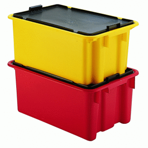 Dreh-Stapel-Behälter LB 60/40, 600 x 400 x 250 mm (LxBxH), aus PP, lebensmittelecht