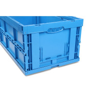 Faltbox FB 6/320, rot, blau, grün, oder gelb, 600x400x320 mm (LxBxH), 66 Liter, Wände u. Boden geschlossen, aus PP