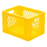 Euro-Format Stacking Container TK 400/270-1, 320x400x300 mm (HxWxD), perforated walls - closed Bottom, 29 Litre, Mat.: Polypropylene