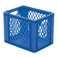 Euro-Format Stacking Container TK 400/320-1, 320x400x300 mm (HxWxD), perforated Walls - closed bottom, 29 Litre, Mat.: Polypropylene