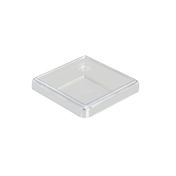 25 pcs. transparent lids for insertable bins 40/4, 49x49x40 mm 