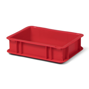 Euro-Format Stacking Container TK 300/75-0, 75x300x200 mm (HxWxD),closed Walls-Bottom, 2,7 Litre, Mat.: Polypropylene