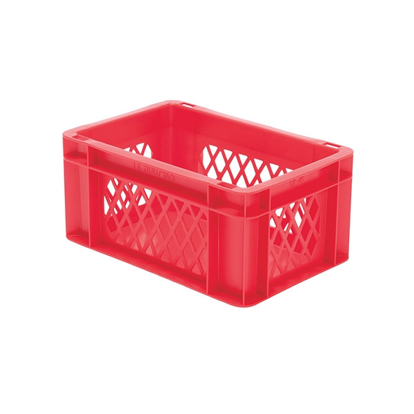 Euro-Format Stacking Container TK 300/145-1, 145x300x200 mm (HxWxD), perforated walls - closed Bottom, 13 Litre, Mat.: Polypropylene