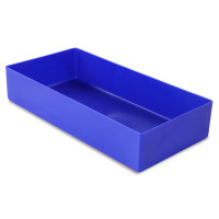 Insertable bin 40/1, 198x11x40 mm, industry standard for drawers, assortment boxes, made of polystyrene