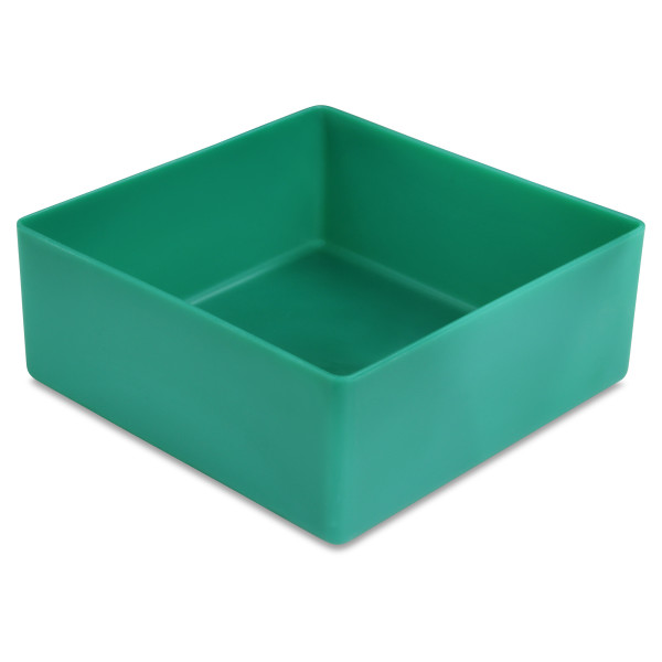 Insertable bin 40/2, 99x99x40 mm, industry standard for drawers, assortment boxes, made of polystyrene