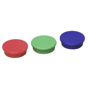 Lochwand-Magnete, rot, blau oder grün (1 VE=10 Stück)