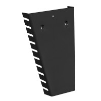 Lochplatten-Schraubenschlüsselhalter für 8 Maul- oder Ringschlüssel, RAL 9005 (Tiefschwarz)