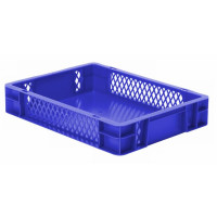 Euro-Format Stacking Container TK 400/75-1, 75x400x300 mm (HxWxD), perforated Walls - closed Bottom, 7 Litre, Mat.: Polypropylene