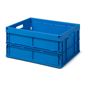Faltbox FB 475/240, Sondermaß: 475 x 350 x 240 mm (LxBxH), blau, 32 Liter, aus PP