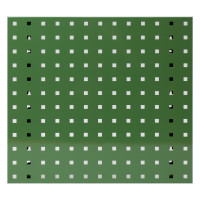 Werkzeug-Lochwand-Platte, 493 x 456 mm (LxB),rot, grün, blau, grau o. anthrazitgrau, Lochraster: 38 mm, pulverbeschichtet