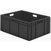 ESD-Transport-Stapelbox TKL 800/320-0, 800x600x320 mm (lxbxh), leitfähig, aus PPN, schwarz