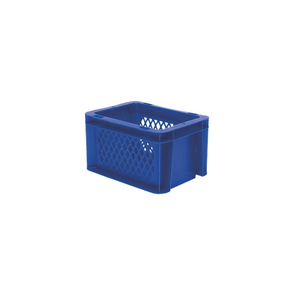 Euro-Format Stacking Container TK 200/120-1, 120x200x150 mm (HxWxD), perforated walls - closed Bottom, 2 Litre, Mat.: Polypropylene