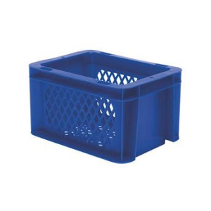 Euro-Format Stacking Container TK 200/120-2, 120x200x150 mm (HxWxD), perforated walls - bottom, 2 Litre, Mat.: Polypropylene