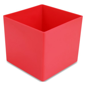 25 pcs. insertable bins 90/2, 99x99x90 mm, red, industry...