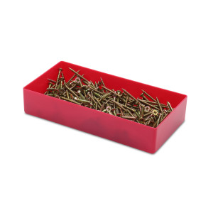 25 pcs. insertable bins 40/1, 198x11x40 mm, red, industry...