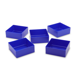 25 pcs. insertable bins 40/2, 99x99x40 mm, blue, industry...
