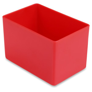25 pcs. insertable bins 54/2, 80x53x54 mm, red, industry...