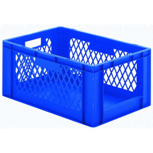 Stapelkasten / Regalbox TK 600/270-5, blau, 600x400x270...