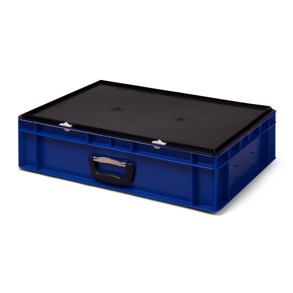 Euro-Stapel-Koffer EKO-1L-6145, im Euro-Format, 600x400x156 mm (LxBxH), mit Koffergriff an 1 langen Seite, aus PP