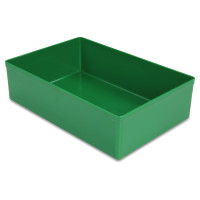 25 pcs. insertable bins 45/4, 162x108x45 mm, green, industry standard for drawers, assortment boxes, made of polystyrene
