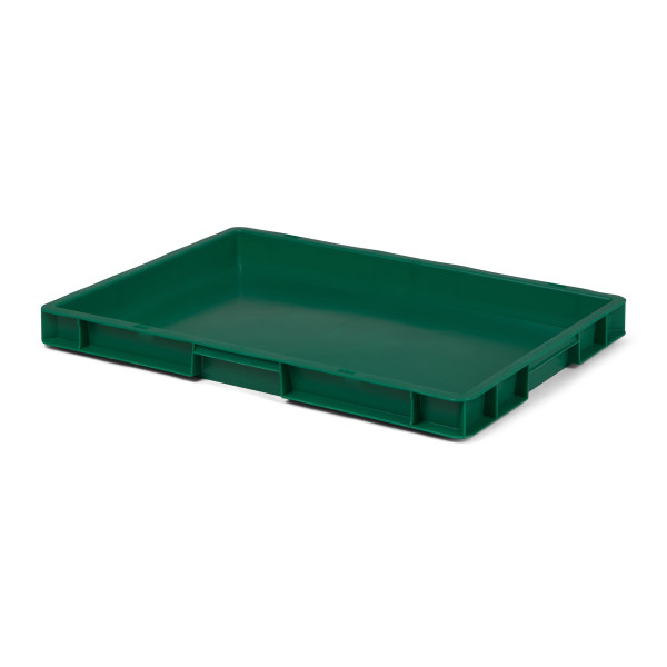 Euro-Format Stacking Container TK 600/50-0, 50x600x400 mm (HxWxD), closed walls - bottom, 9.5 Litre, Mat.: Polypropylene