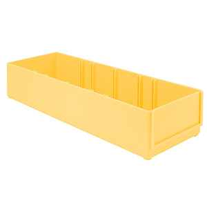 10 pcs Insertable shelf bins, Type D, yellow, 270x90x50...
