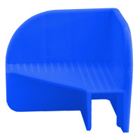 Set of 20 pcs. stacking corners for pallet collars, blue, material: HDPE