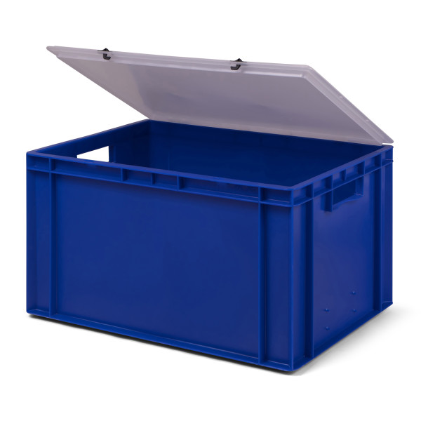 5x Eurobox ohne Deckel 600x400x220 Umzugs Lagerbox Transport Behälter Kunststoff 
