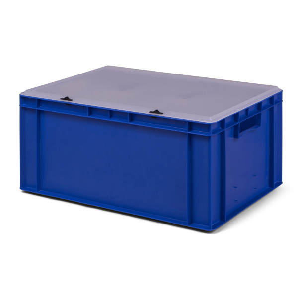 Auflagedeckel 60x40cm transparent für Lagerkiste Transportbox Euro Box Stapelbox 