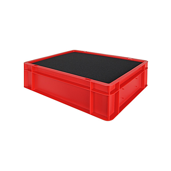 Euro-Format Stacking Container TK 400/120-0, 120x400x300 mm (HxWxD), closed walls - bottom, 10 Litre, Mat.: Polypropylene