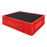 Euro-Format Stacking Container TK 400/120-0, 120x400x300 mm (HxWxD), closed walls - bottom, 10 Litre, Mat.: Polypropylene