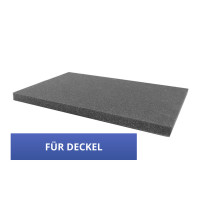 Deckel-Schaumstoffeinlage zum Verkleben, für TK/D 400 u. TK/D600, anthrazit, aus PUR