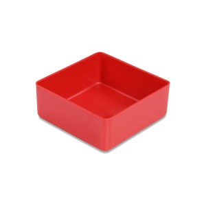 25 pcs. insertable bins 23/1, 54x54x23 mm, red, industry...