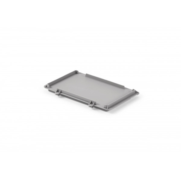 UniBox Verschluß- oder Auflagedeckel für Stapelkasten 300x200 mm (LxB), hellgrau, aus PP