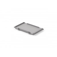 UniBox Verschluß- oder Auflagedeckel für Stapelkasten 300x200 mm (LxB), hellgrau, aus PP