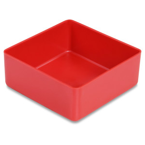 25 pcs. insertable bins 23/1 with lids, 54x54x23 mm, red,...