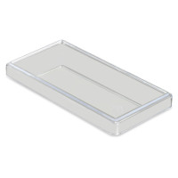 25 pcs. insertable bins with lids 23/2, 108x54x23 mm, yellow, industry standard for drawers, assortment boxes, made of polystyrene