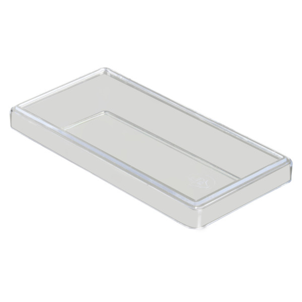 25 pcs. transparent lids for insertable bins 45/2, 108x54x45 mm 