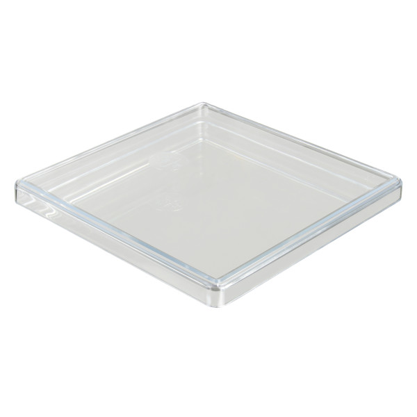 Deckel für Einsatzkasten E 63/3, transparent, 108 x 108 x 45 mm (lxbxh), aus PS, 1 VE = 25 Stück