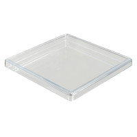 25 pcs. transparent lids for insertable bins 40/2, 99x99x40 mm 
