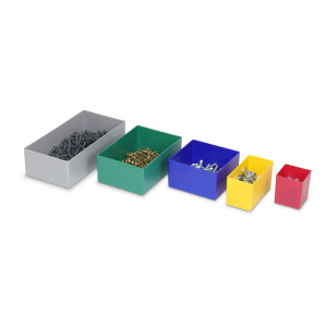 5-pcs. trial set insertable bins E63, various sizes, made...